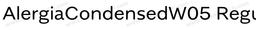 AlergiaCondensedW05 Regular Regular字体转换